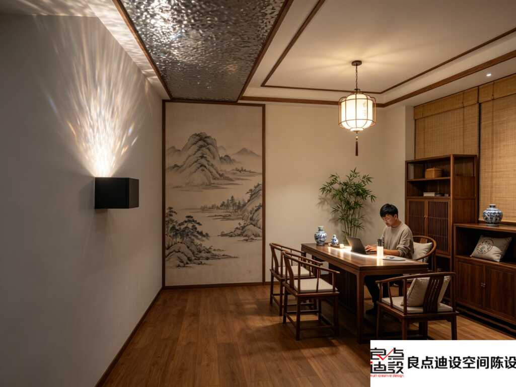 一居室软装设计 | 改出新中式氛围感茶室，小空间也能圆文人梦✨